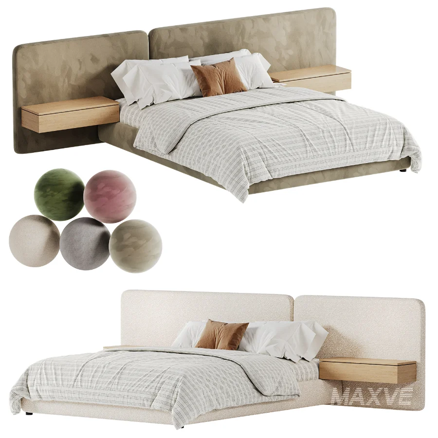 Modern Double Bed 05 - Image 6