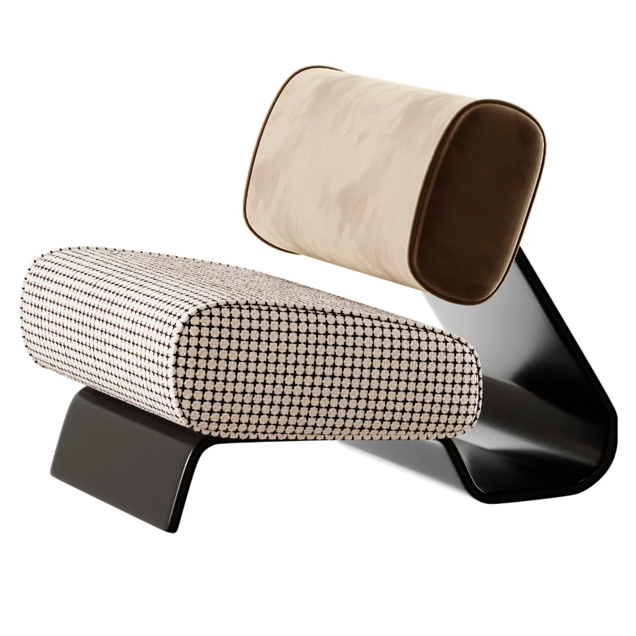Fabric Lounge Chair - Image 4