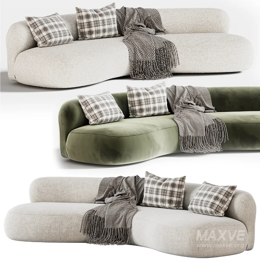 Pierre Augustin Rose Sofa - Image 4