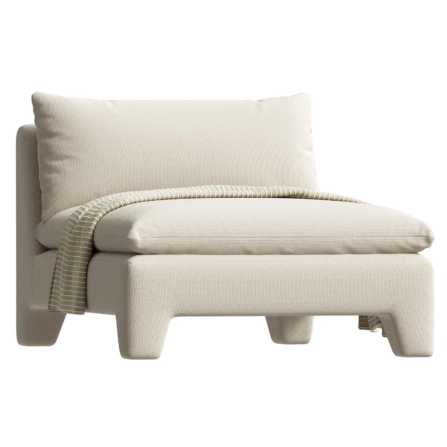 ESTELLE CHAISE CREAM Moes Home Collection - Image 2