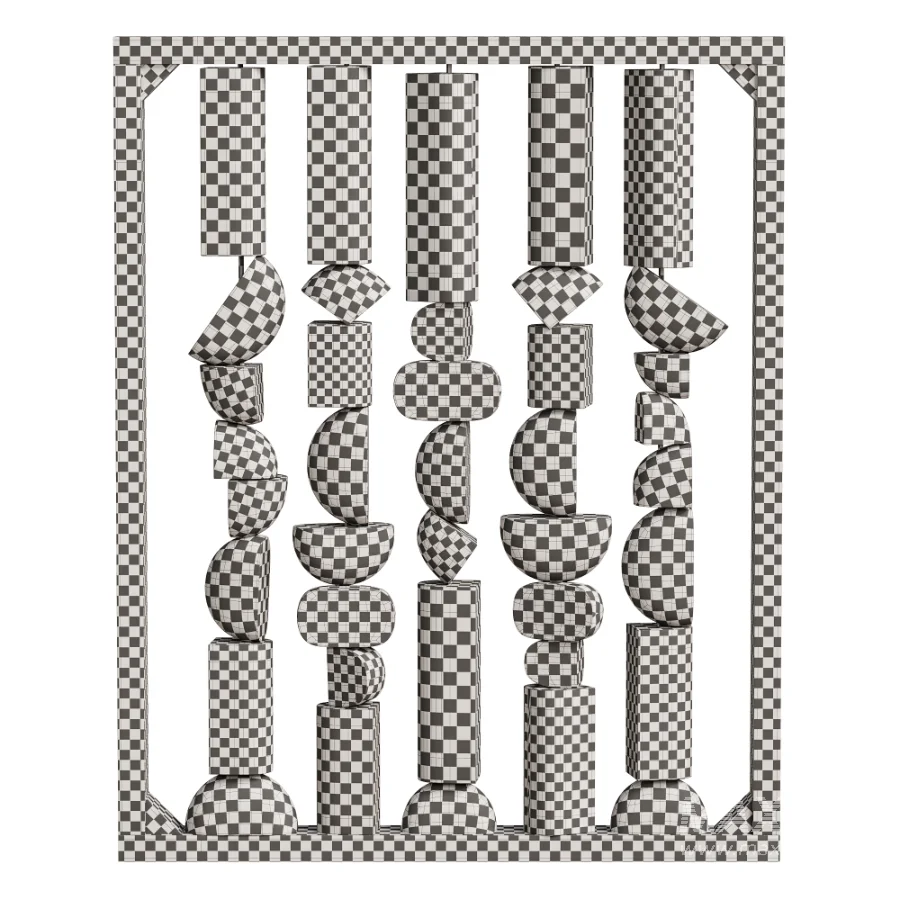 Modern Geometric Sculpture Decor Set N11 - Image 1