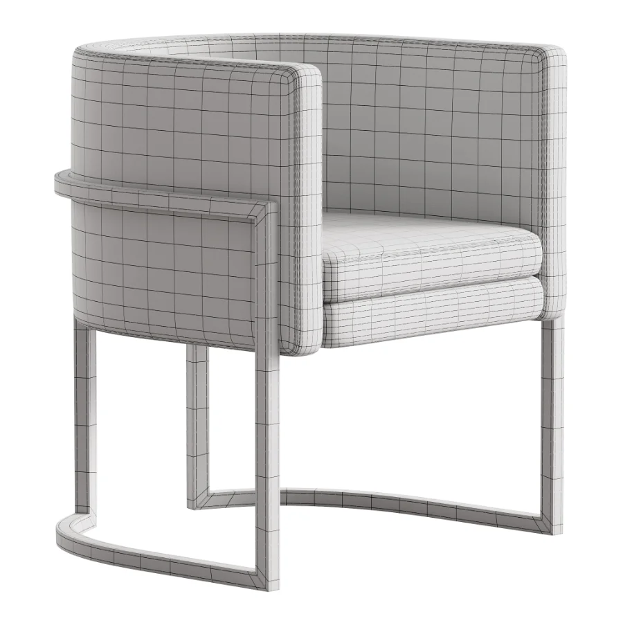 Parsons Arm Chair Leather Indoor Dining Chair with Gold Frame - Image 7