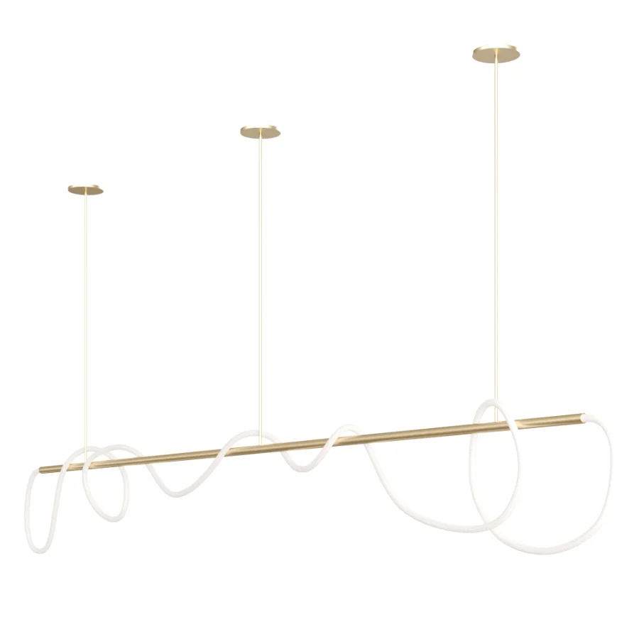 Festif Linear Pendant Lamp by Dbianco vol 6 - Image 3