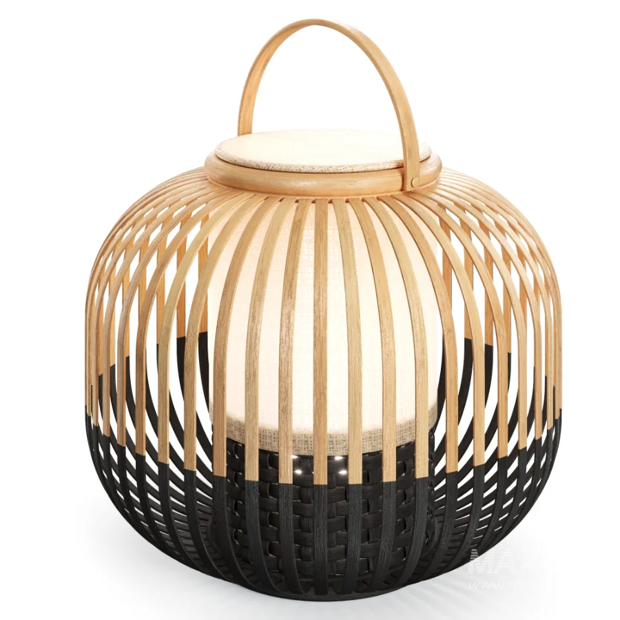 TakeAWay Bamboo Floor Lamp by Forestier - Image 6