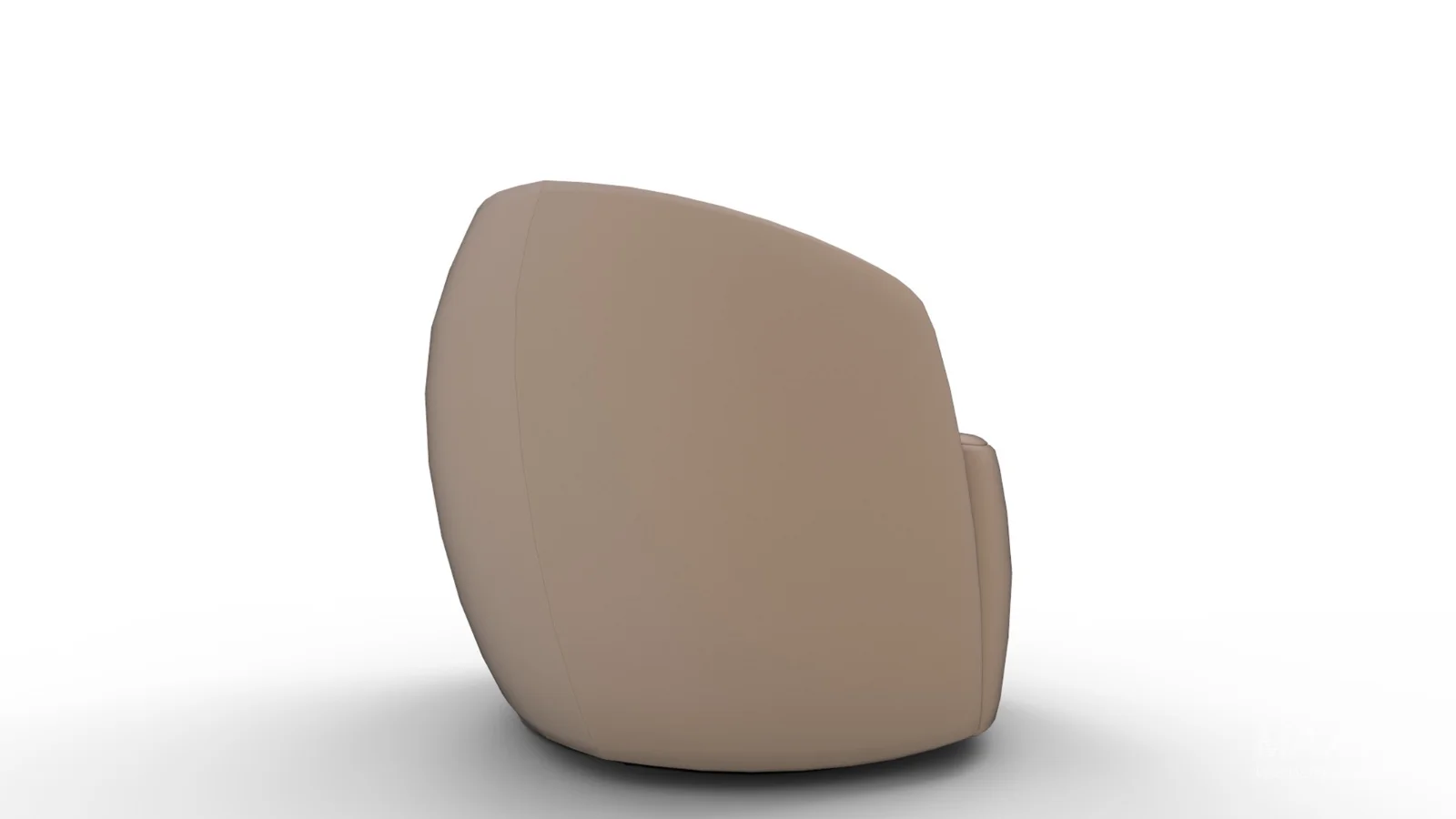 Tub Swivel Chair Sand Velvet - Image 2