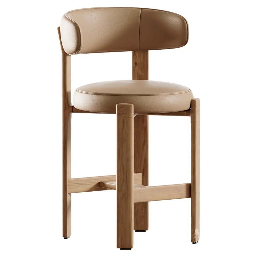Granite Stool By Kave Home - Image 2