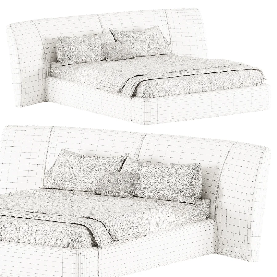 Lugano Bed By Saloni - Image 3