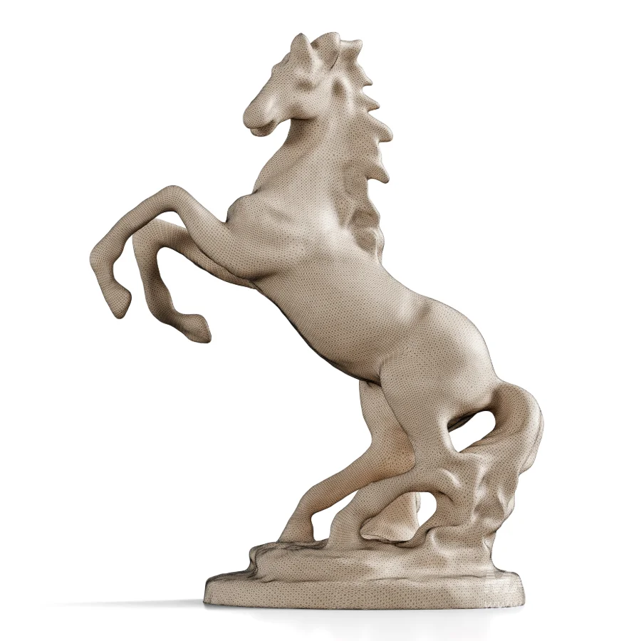 Wooden Horse Statue - Image 4