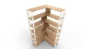 StoriesL Shaped Corner Storage Cabinet - Thumbnail 10