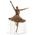 Golden Bronze Ballerina Water Fountain - Thumbnail 1