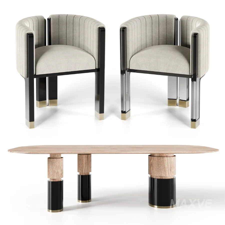CRAWFORD DINING CHAIR and TABLE - Image 4