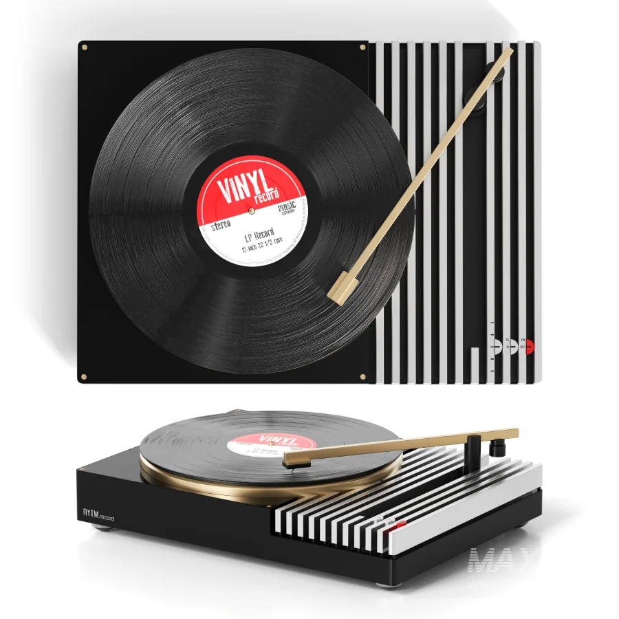 RYTM Modern Metalic Record Player - Image 4