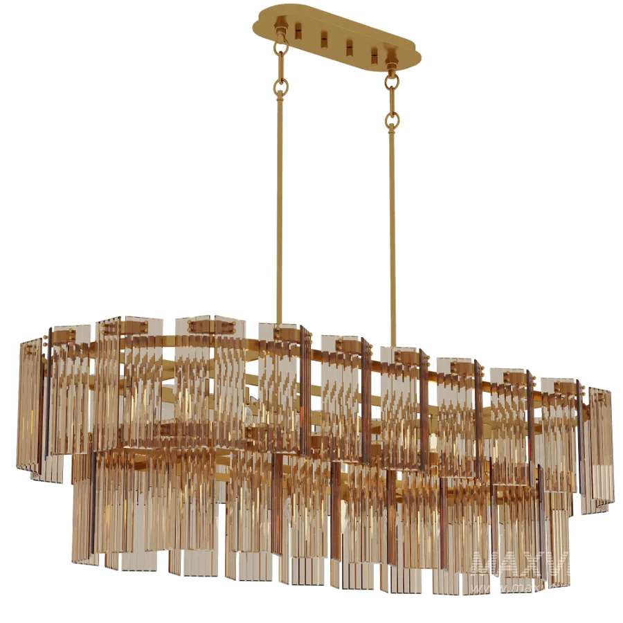 Delsie Oval Tiered Chandelier - Image 1