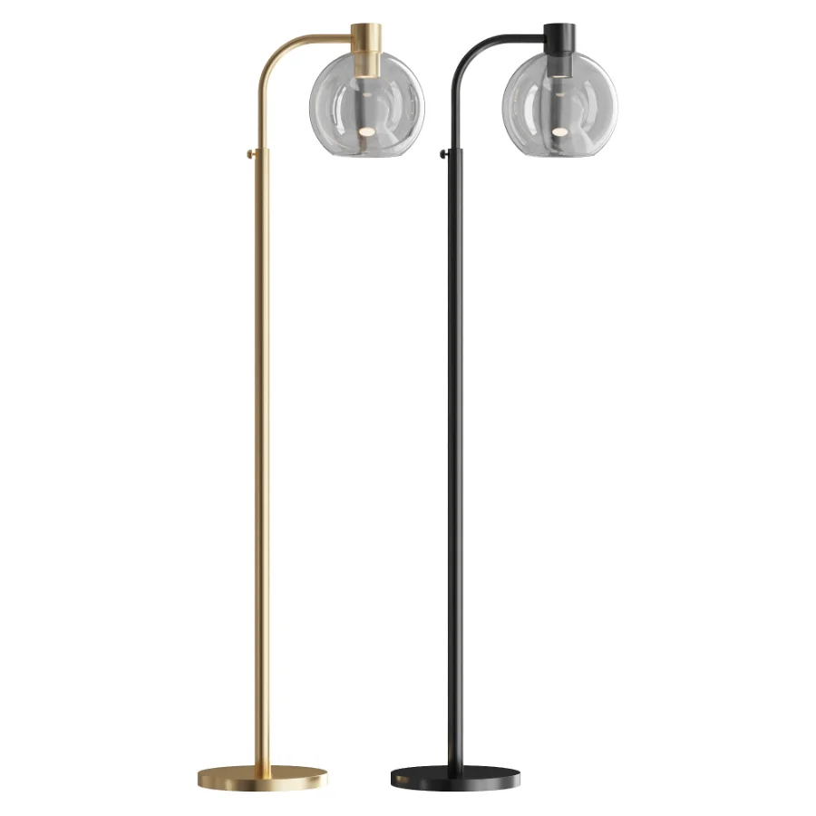Adjustable Metal Pharmacy Floor Lamp - Image 1