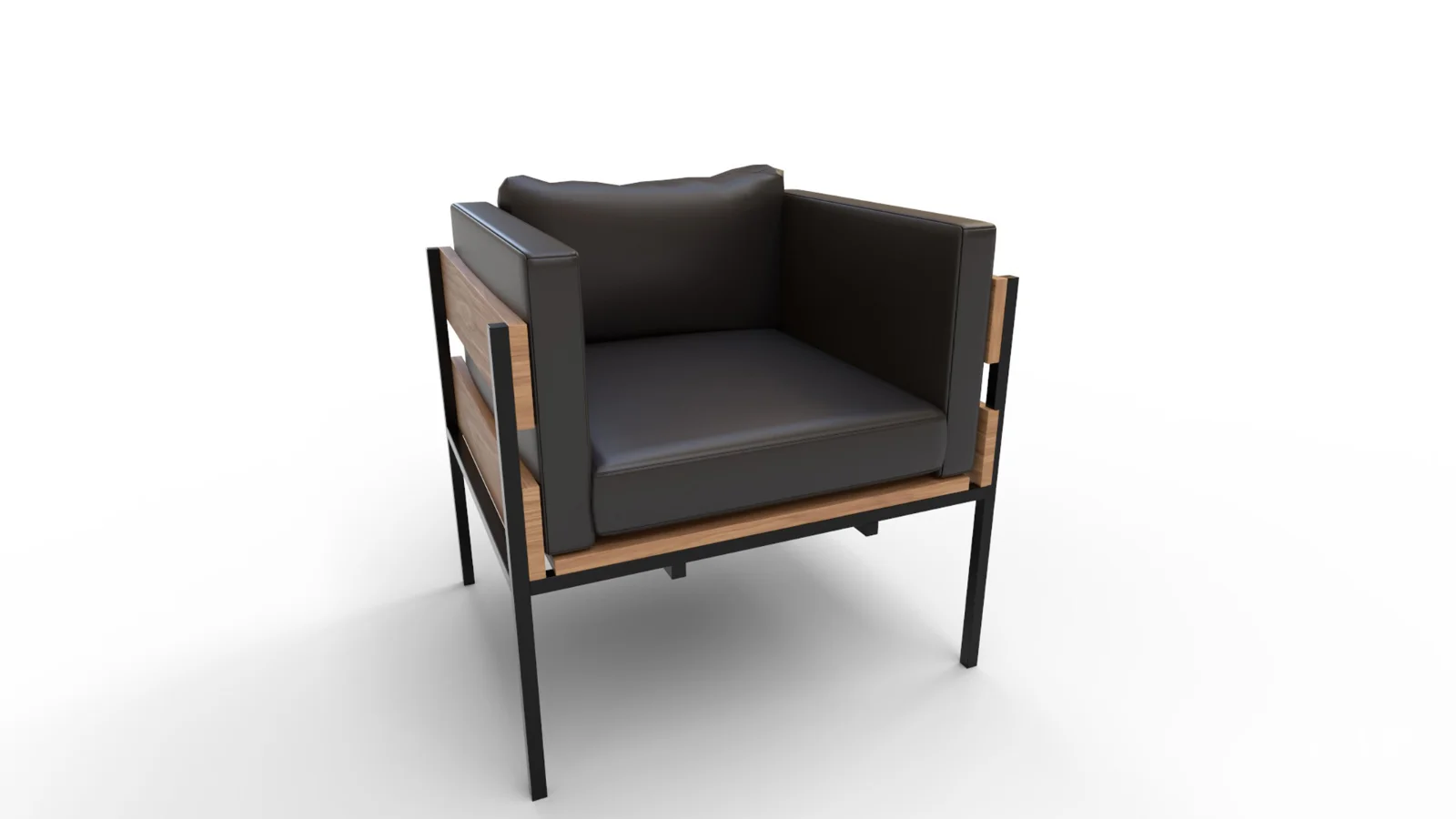 Living Room PU Leather Leisure Sofa Chair - Image 5