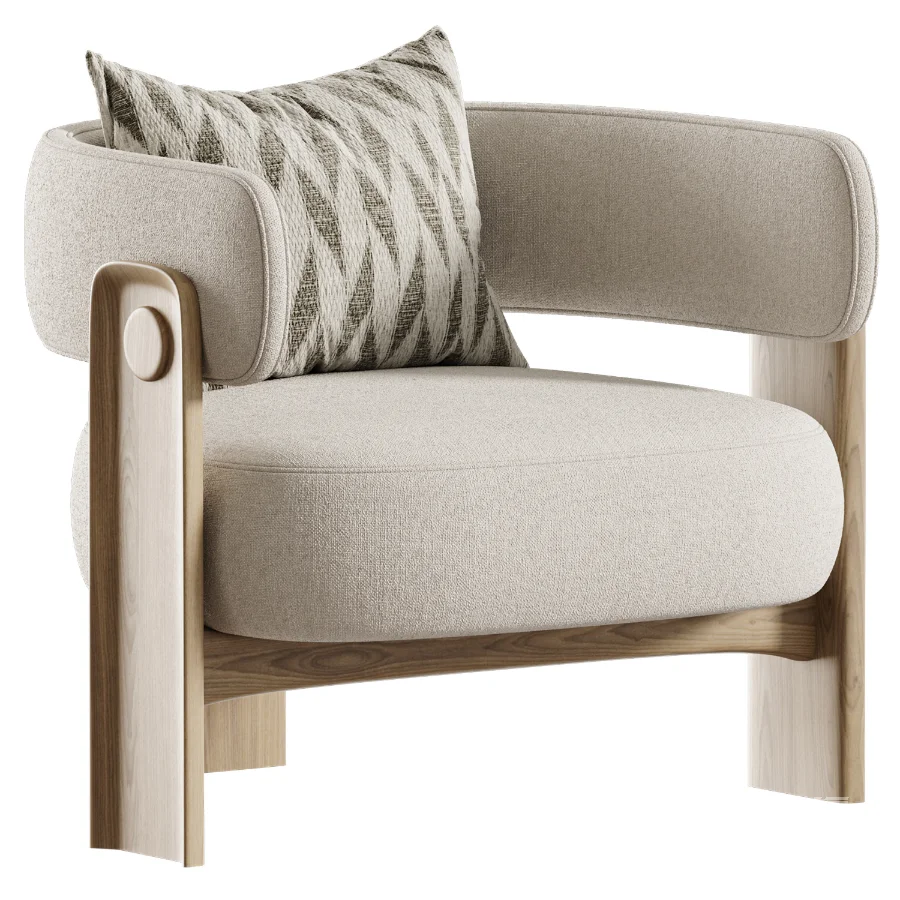 Japandi Armchair - Image 4