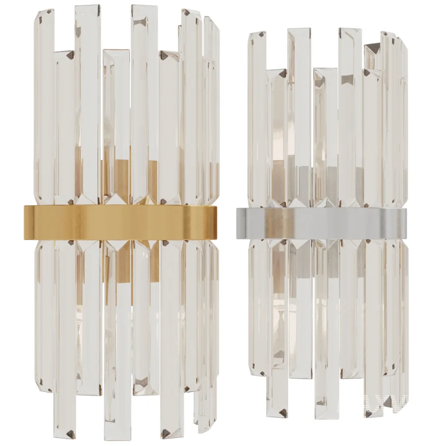 Gold Crystal Vanity Wall Light - Image 1