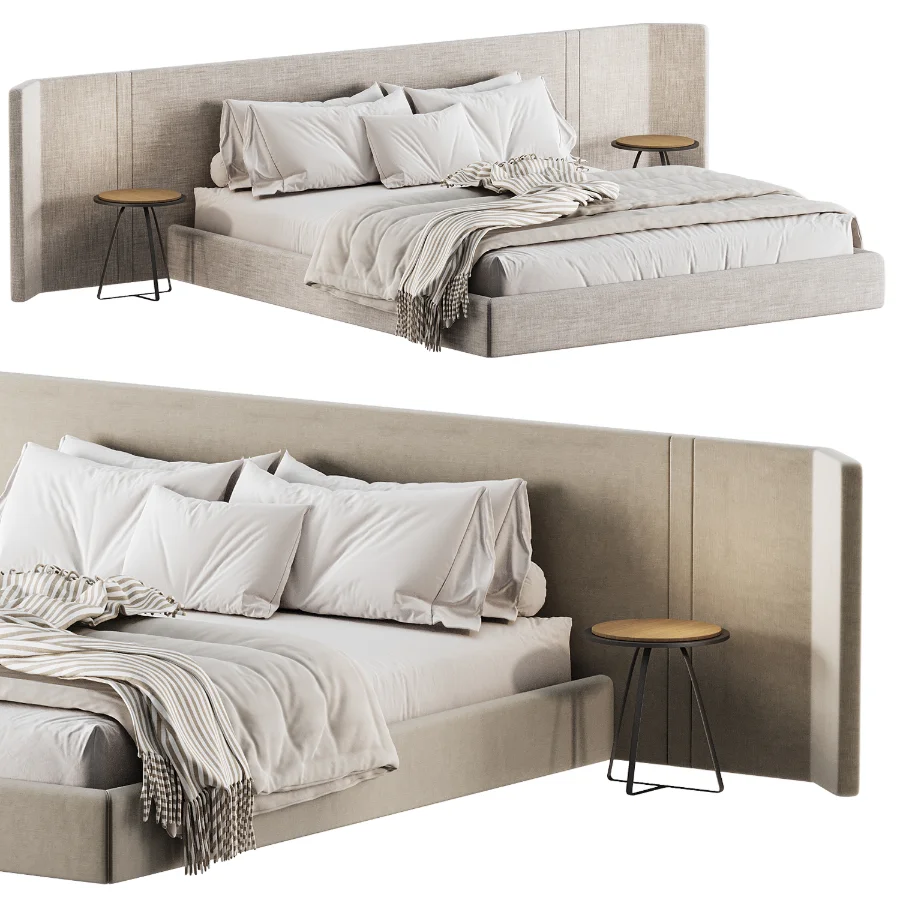 Japandi Double Bed 03 - Image 5