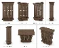 Traditional Arabic Mashrabiya Wooden Cabinet | Islamic Wooden Screen | High Poly 3D Model - Thumbnail 2