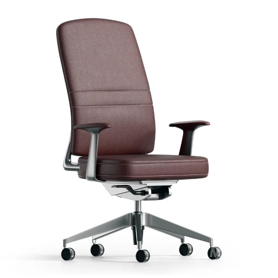 LEATHER-COVERED COMPUTER CHAIR - Image 3