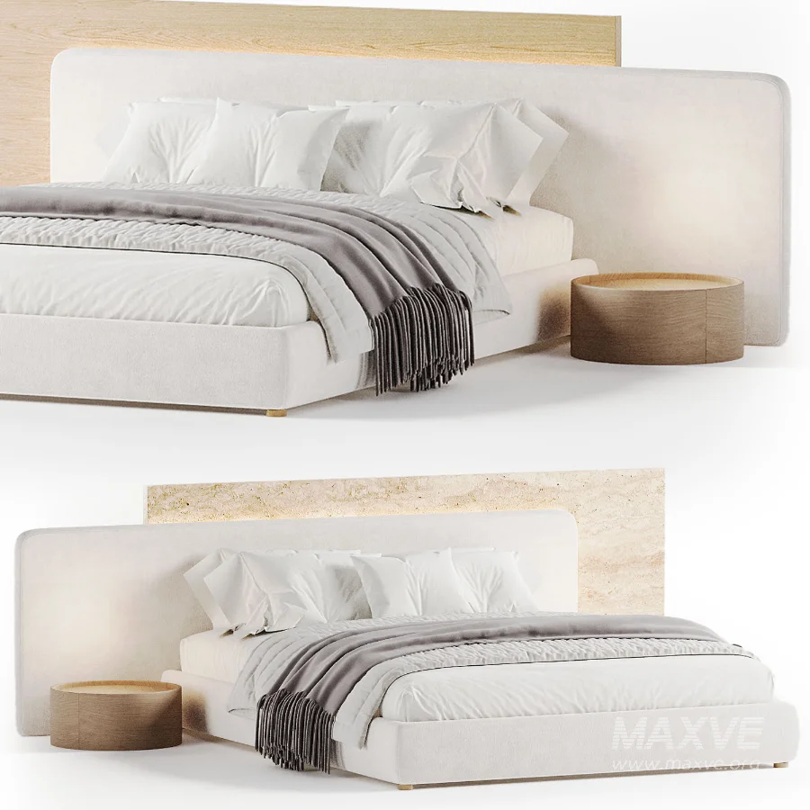 Modern Double Bed 04 - Image 2