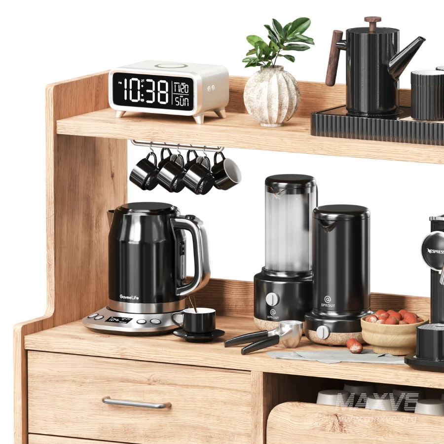 Kitchen Set & Wood Sideboard - Image 4