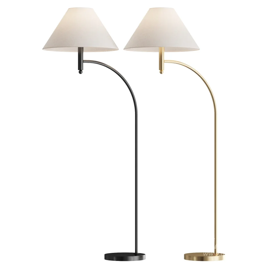 Groton Metal Mini Arc Floor Lamp - Image 1