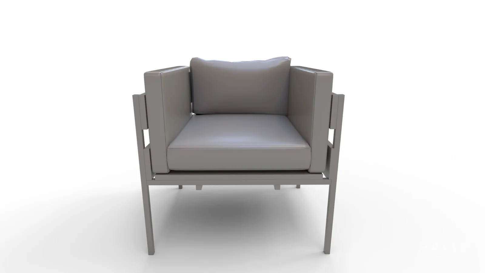 Living Room PU Leather Leisure Sofa Chair - Image 4