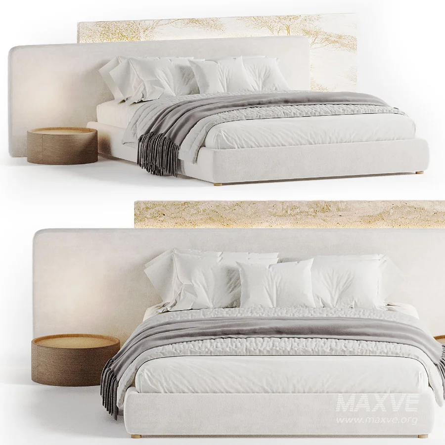 Modern Double Bed 04 - Image 4