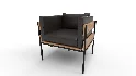 Living Room PU Leather Leisure Sofa Chair - Thumbnail 6