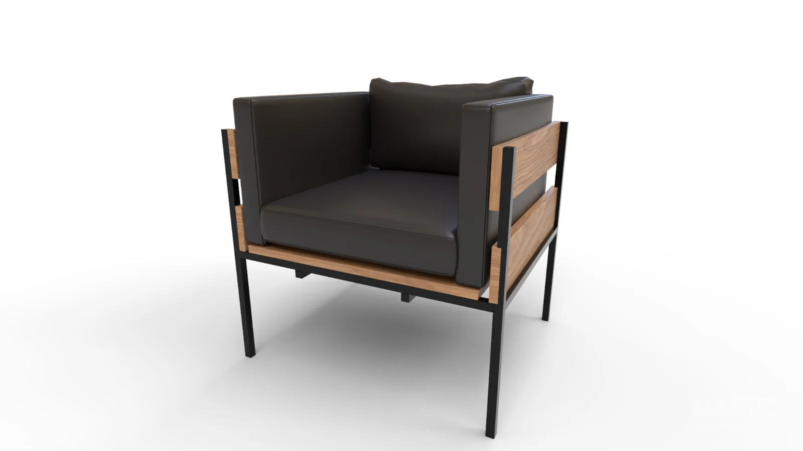 Living Room PU Leather Leisure Sofa Chair - Image 6