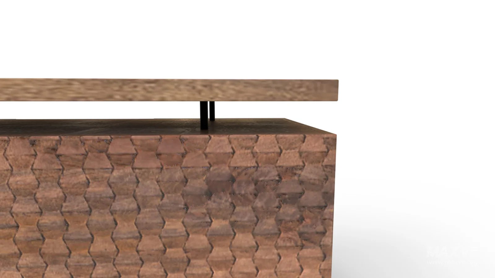 Raffael Carved Wood Executive Desk - Image 13