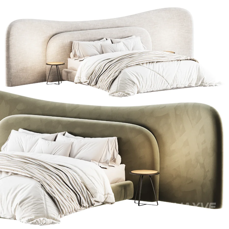 Modern Double Bed 07 - Image 5