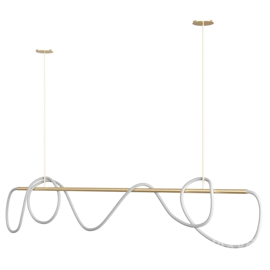 Festif Linear Pendant Lamp by Dbianco vol 4 - Image 4