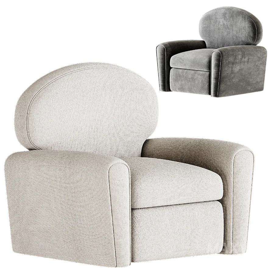 Roma Soft armchair By Saloni - Image 1