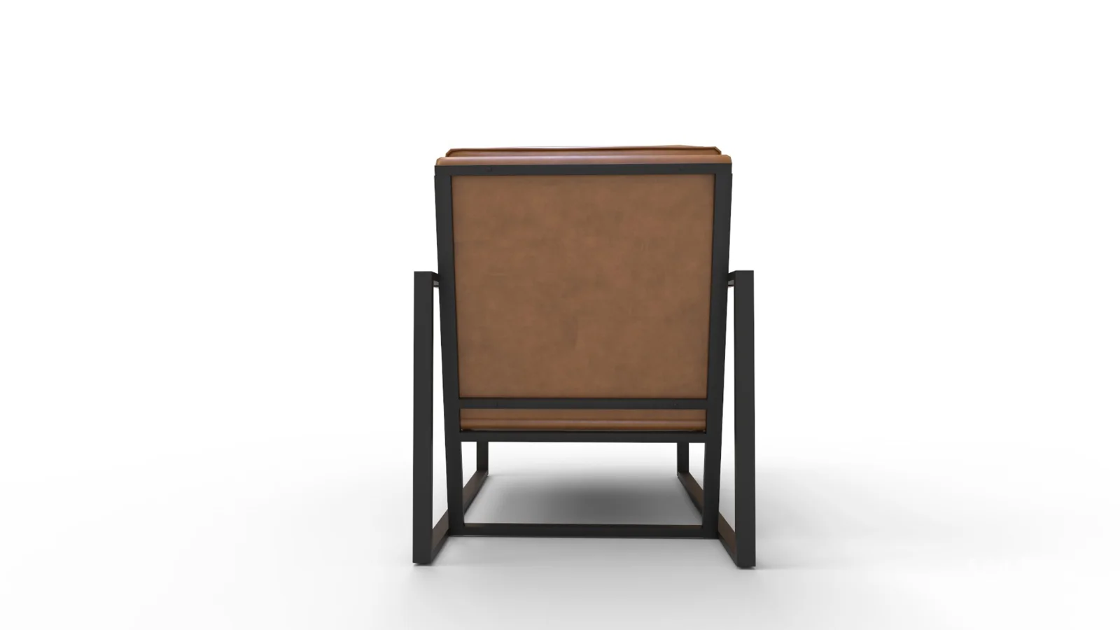 Gaines Top Grain Leather Armchair - Image 4