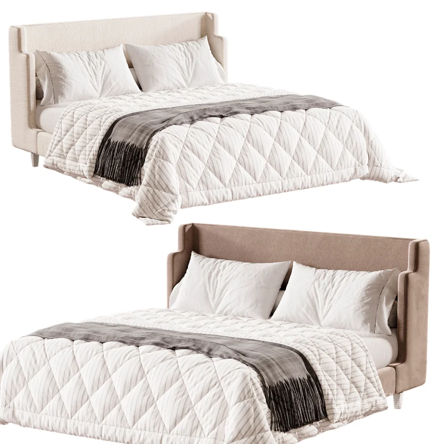 Julia Fabric Queen Bed - Image 1