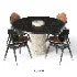DINING TABLE WITH 4 CHAIRS - Thumbnail 1