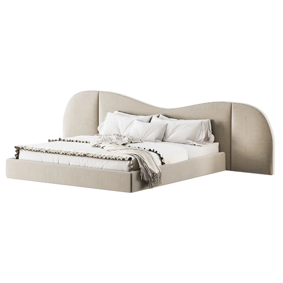 Everest Linen Fabric Bed - Image 2