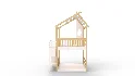 Twin Bunk Bed White, House Bed,Storage And Guard Rail - Thumbnail 2