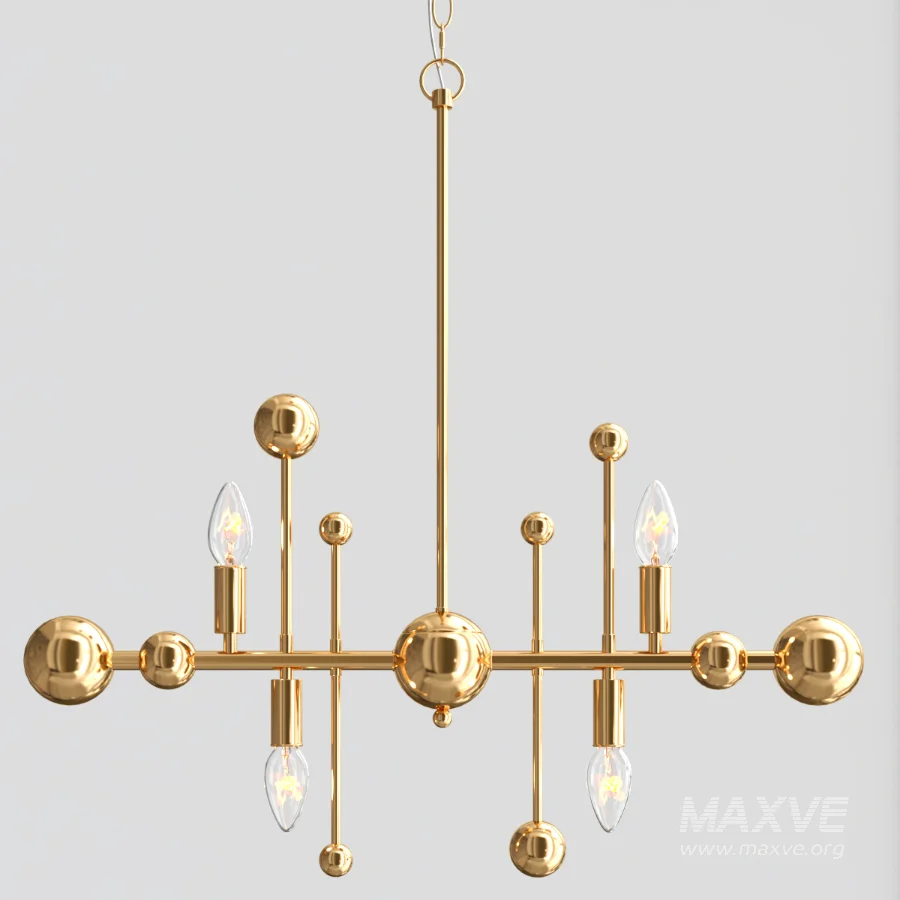 Gold Chandelier - Image 2