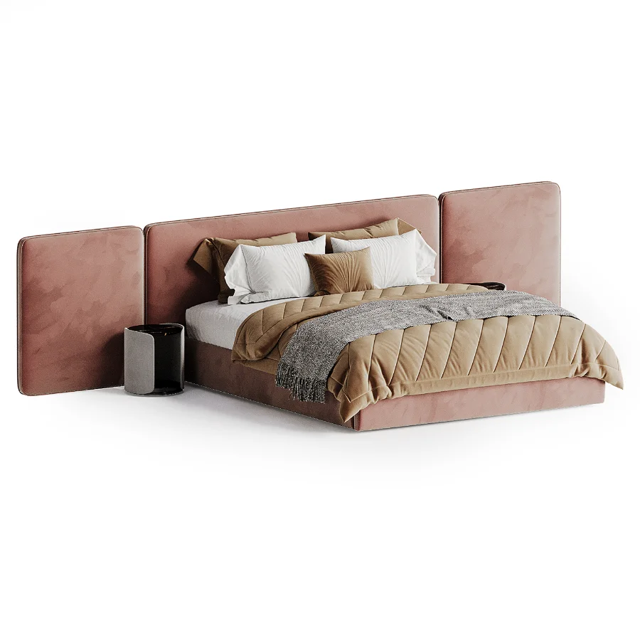 Japandi Modern Double Bed - Image 2
