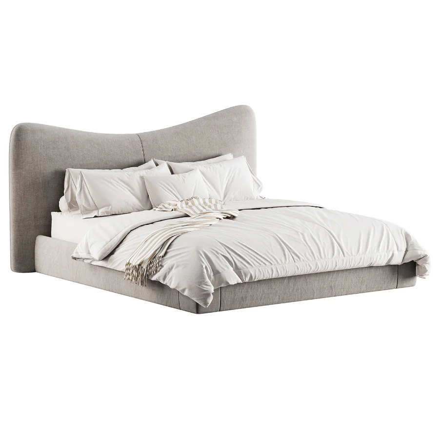 Modern Double Bed 07 - Image 1