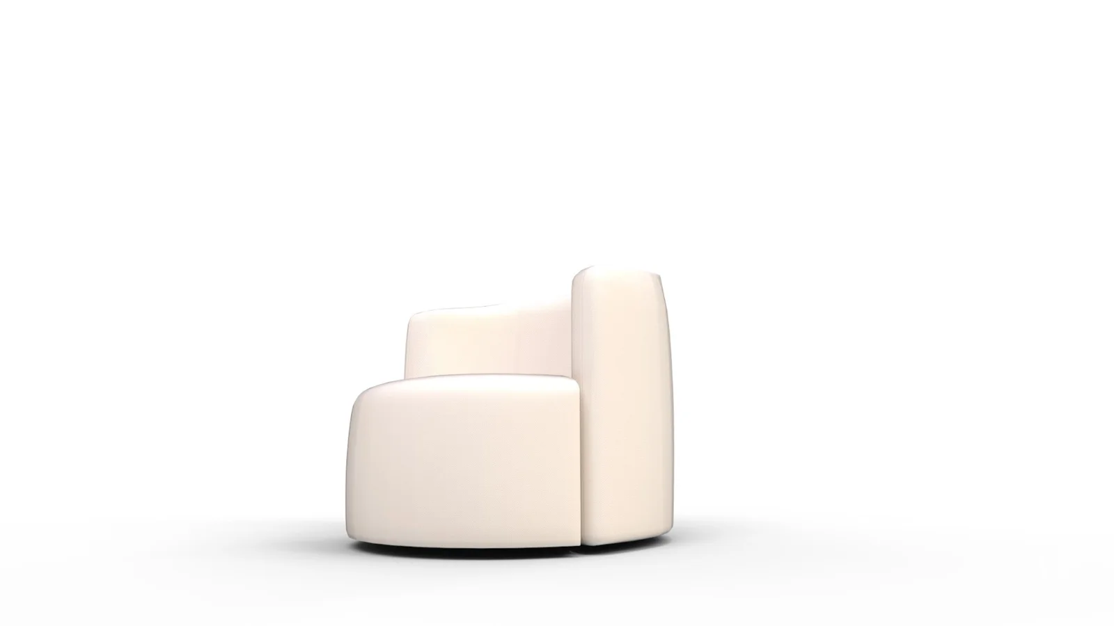 Tub Swivel Chair Talc Linen - Image 7