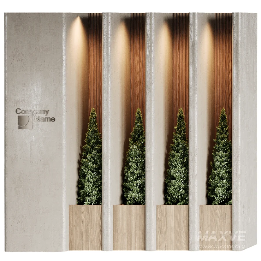 Wall with plant 12 - Image 2