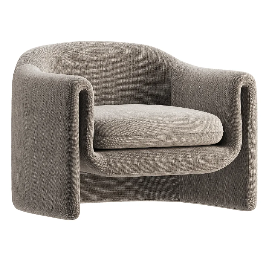 Willow Jacquard Sculptural Chair - Image 5