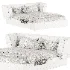 Antonella Stone Cream Fabric King Bed - Thumbnail 4
