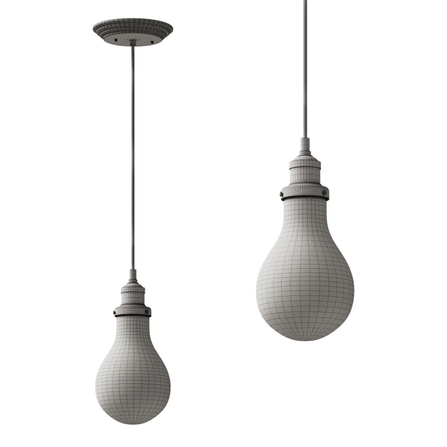 Big Bulbs Cluster Pendant Light Chandelier 03 - Image 6