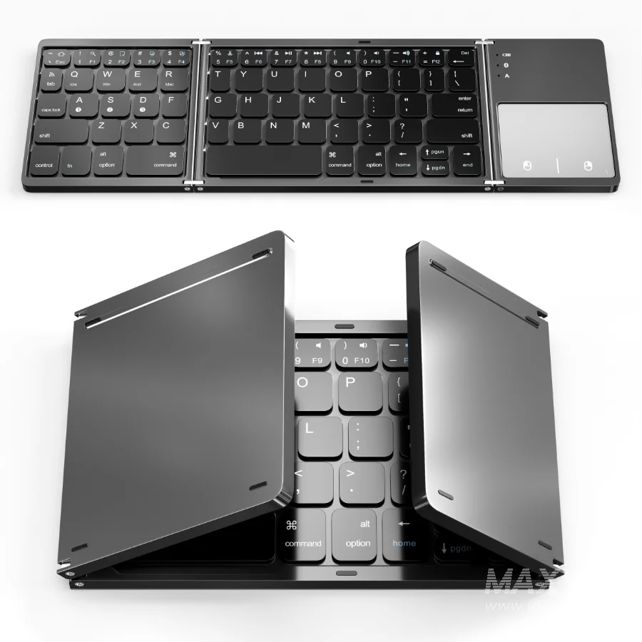 Portable Wireless Bluetooth Folding Keyboard - Image 3