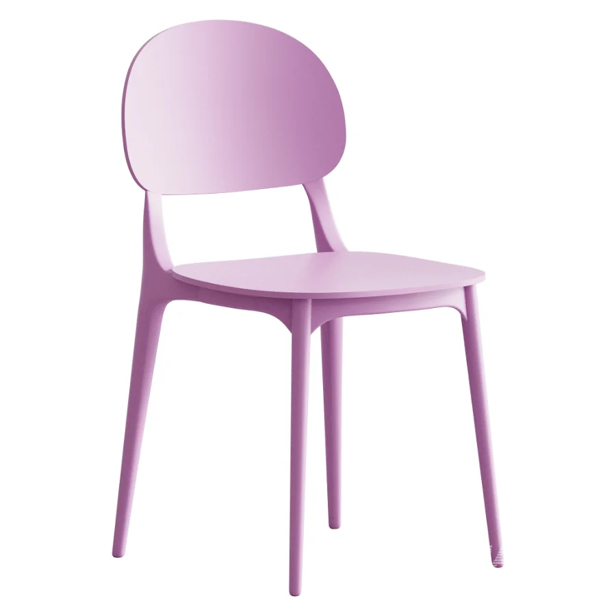 Modern Indoor-Outdoor Plastic Side Chair - Image 3